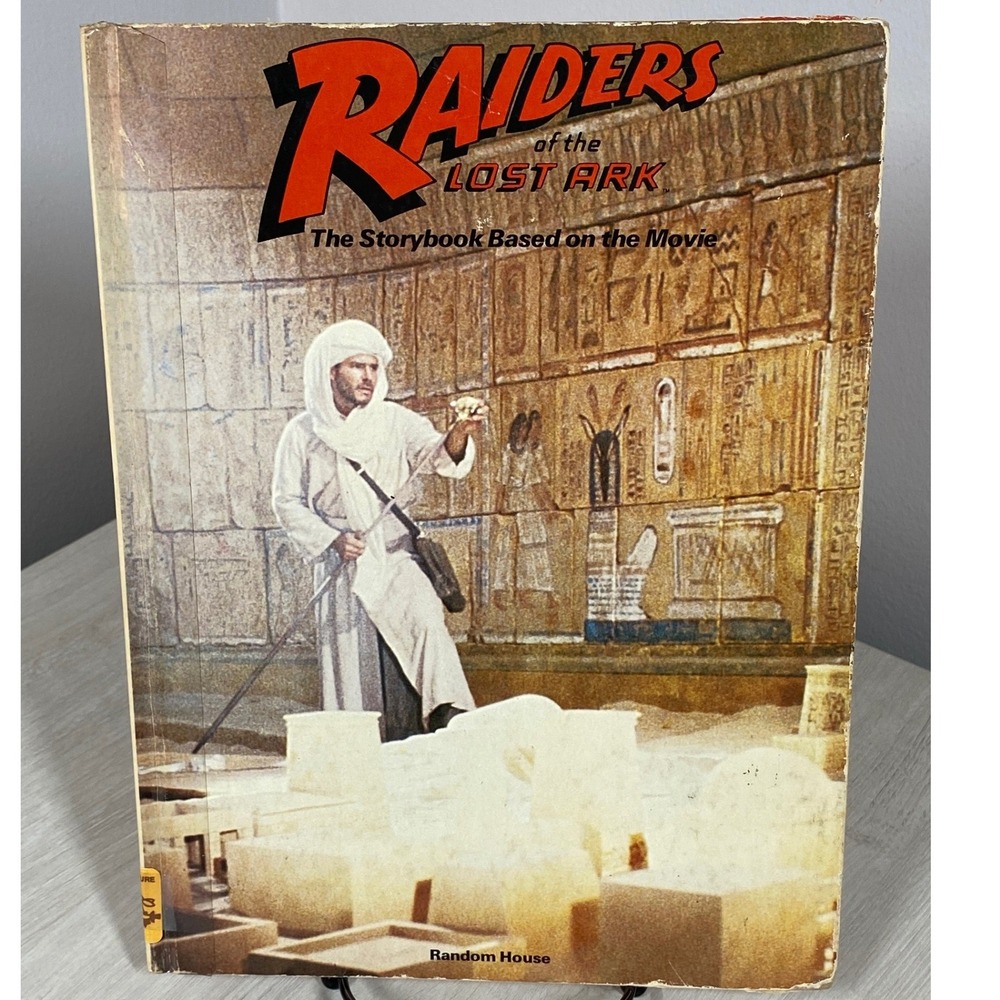 Vintage 1981 Raiders of the Lost Ark Storybook Random House Indiana Jones ExLib